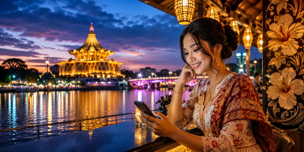 Permainan roulette kasino mudah alih dengan antaramuka moden di Kuching